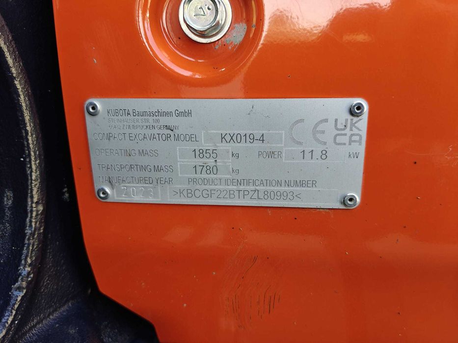 Miniexcavator Kubota KX019 an 2023