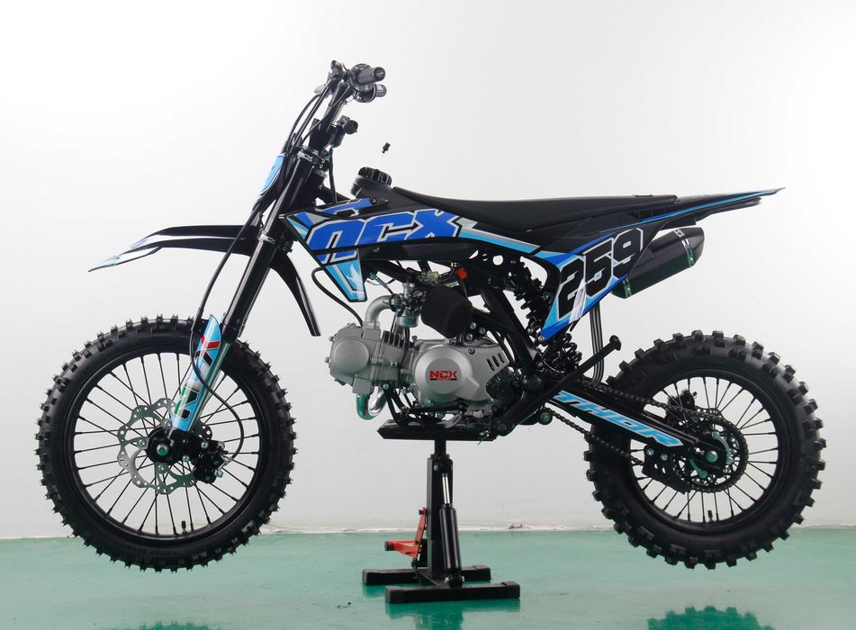 Motocicleta cross Thor Evolution 17/14 125cc 4T benzina negru/albastru