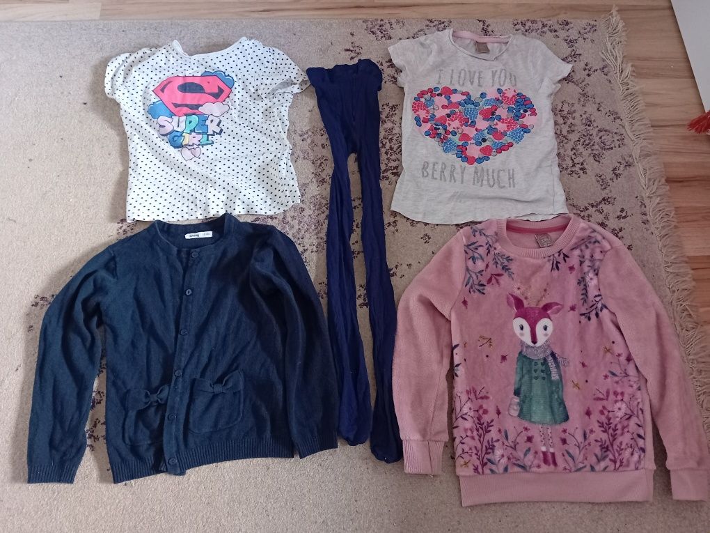 lot set tricouri 122 5 6 7 ani h&m cardigan pulover dresuri tricou