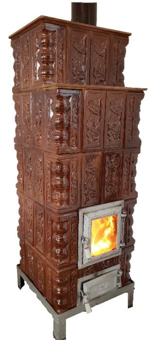 Soba de teracota premontata 5R cu geam