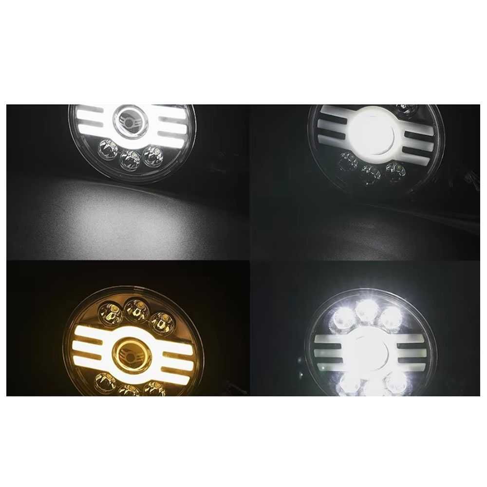 LED фар/лампа/халоген 18 см , 12V-24V, къси/дълги, 5000lm, универсален