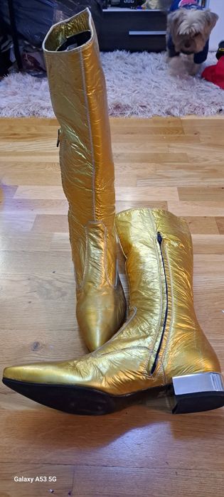 Vand Cizme piele aurii
