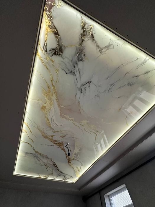 натяжной паталок фото обой хизмати