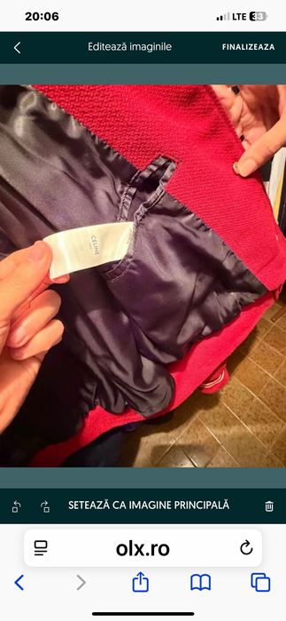 Urgent ! Ultimul preț ! Geaca  bomber Celine