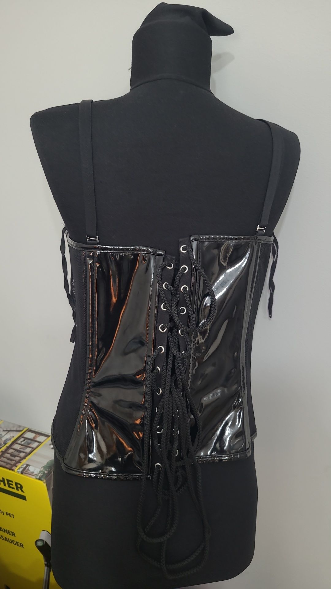 corset goth sexy latex fetish m/l