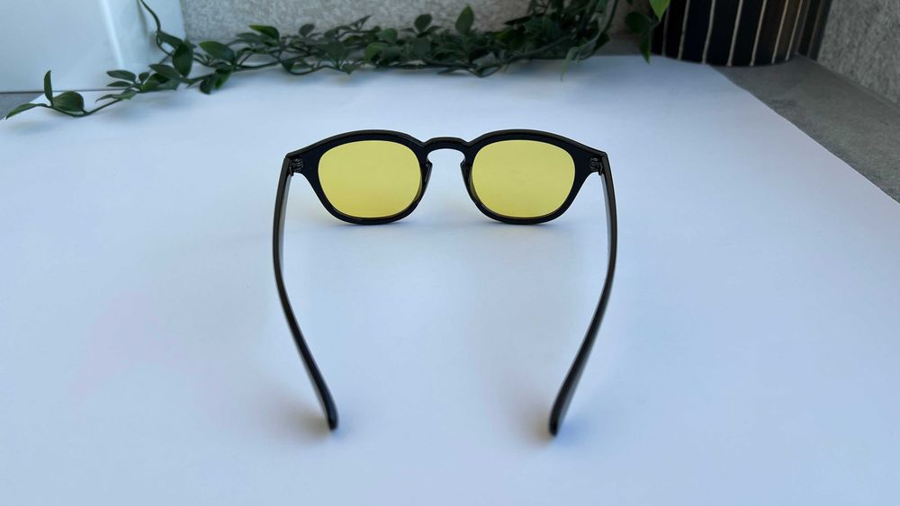 Ochelari de soare Moscot Lemtosh - Rama neagra Lentile galbene