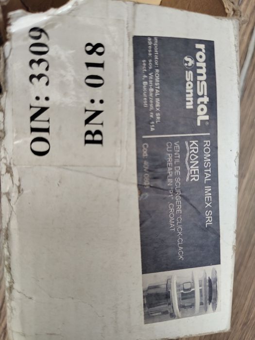 Ventil scurgere preaplin cromat KRONER