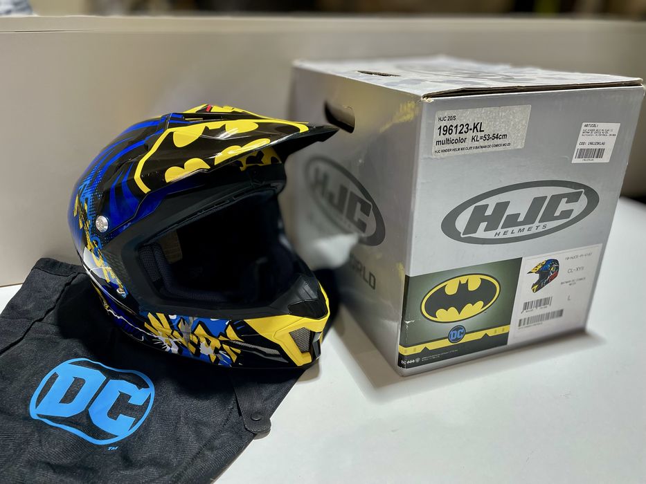 Casca cross copii omologata tematica DC Batman
