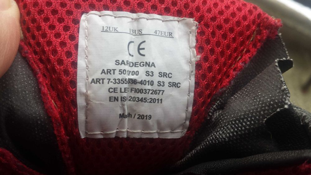 Работни обувки с бомбе BWOLF SR3 (47).