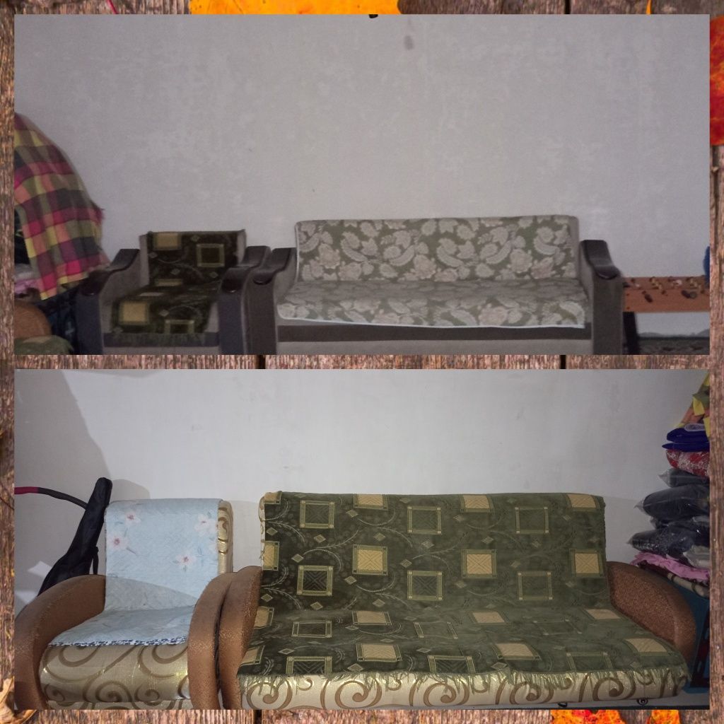 Продаётся б/у диван хороший состояние 2диван 3кресло  продаётся 90000