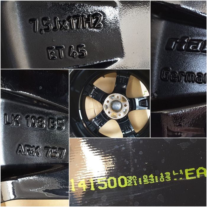 jante aliaj 17; 5x108; Ford Focus 3, 4, Mondeo mk5, Kuga, Kuga Hybrid