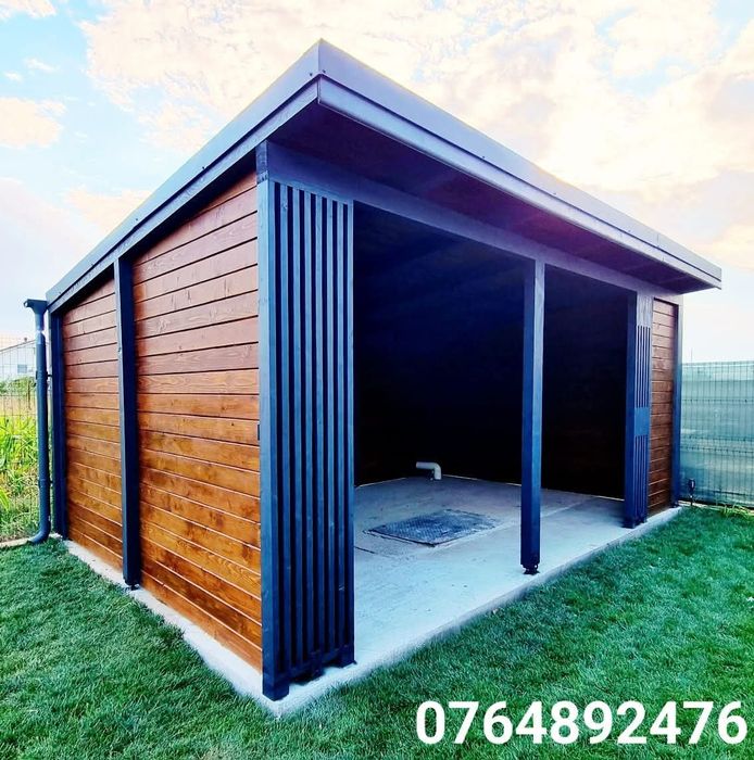 Foisor terasa pergola pavilion de lemn Bucuresti Ilfov montaj 4 ore