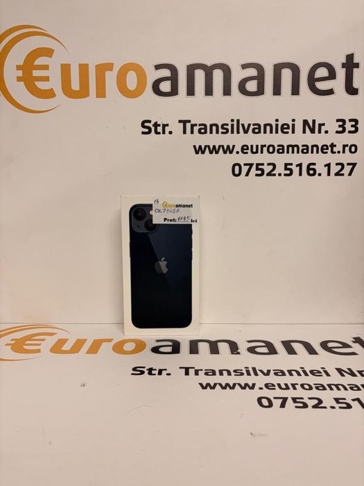 Telefon Apple iPhone 13, 128GB, 5G, Midnight (Sigilat) -T-