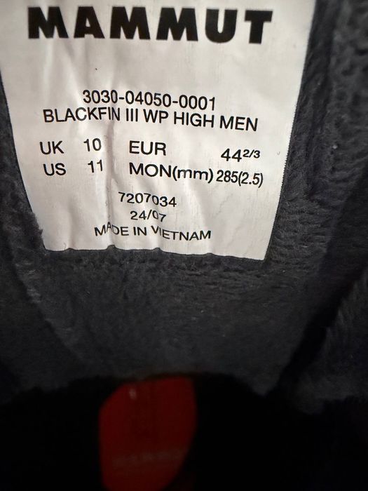 Ghete iarna Mammut Blackfin III WP HIGH 44 2/3