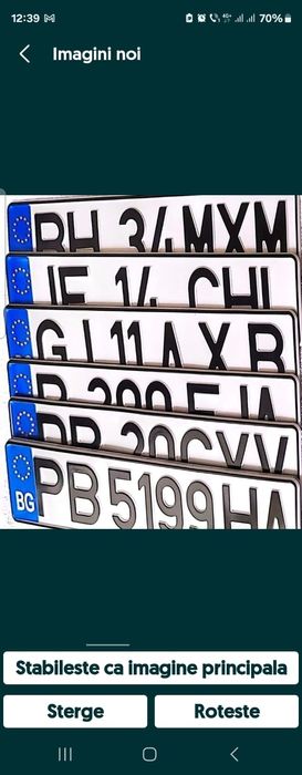 Placute auto ornamente