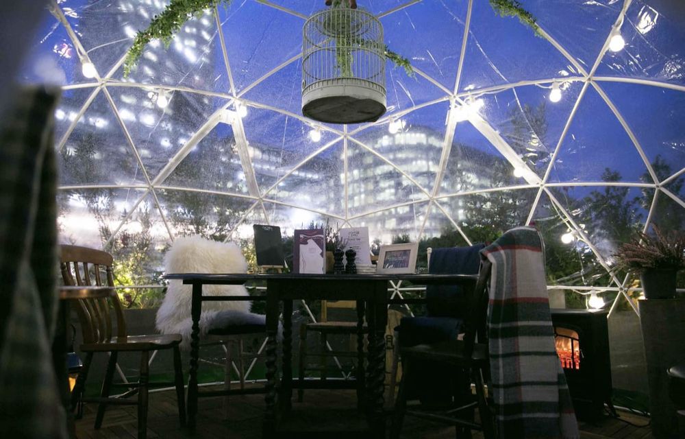 Iglu Dom Geodezic Terase Restaurante