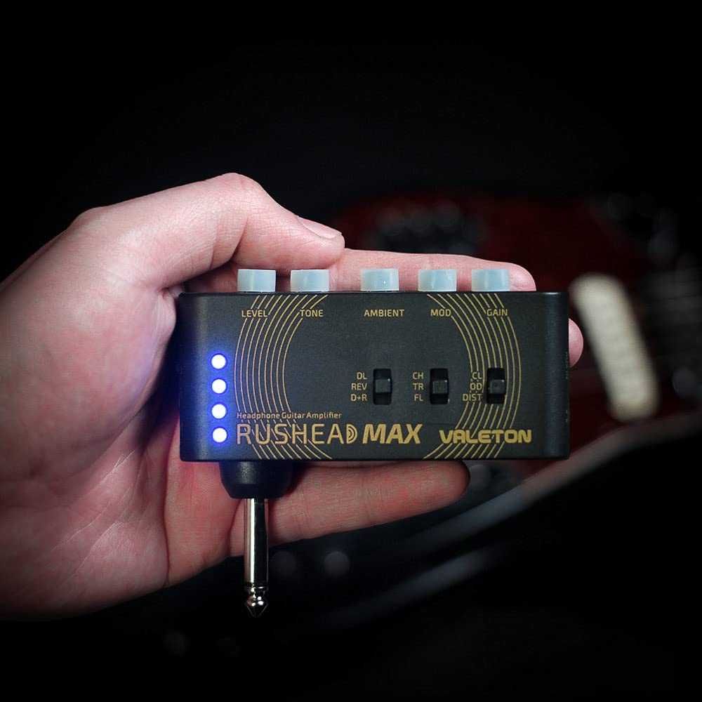 Нов Valeton Rushead Max USB зареждащ се преносим джобен за китара