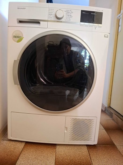 Сушилня Sharp KD-GHB8S7GW2*** , 8 kg, E , Бял , E