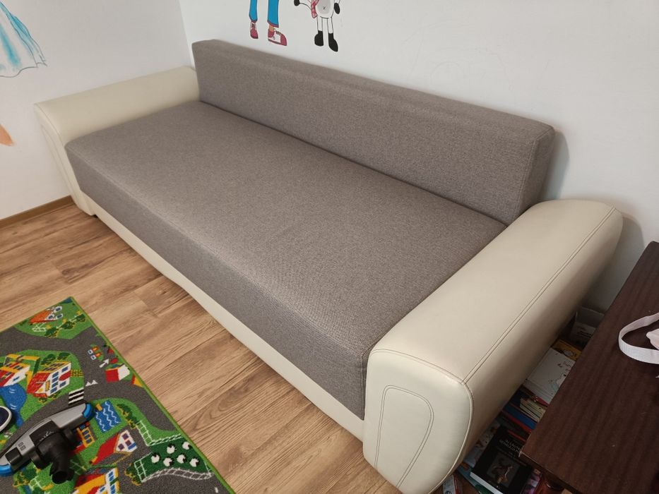 Canapea extensibila Naturlich cu lada depozitare, stare foarte buna