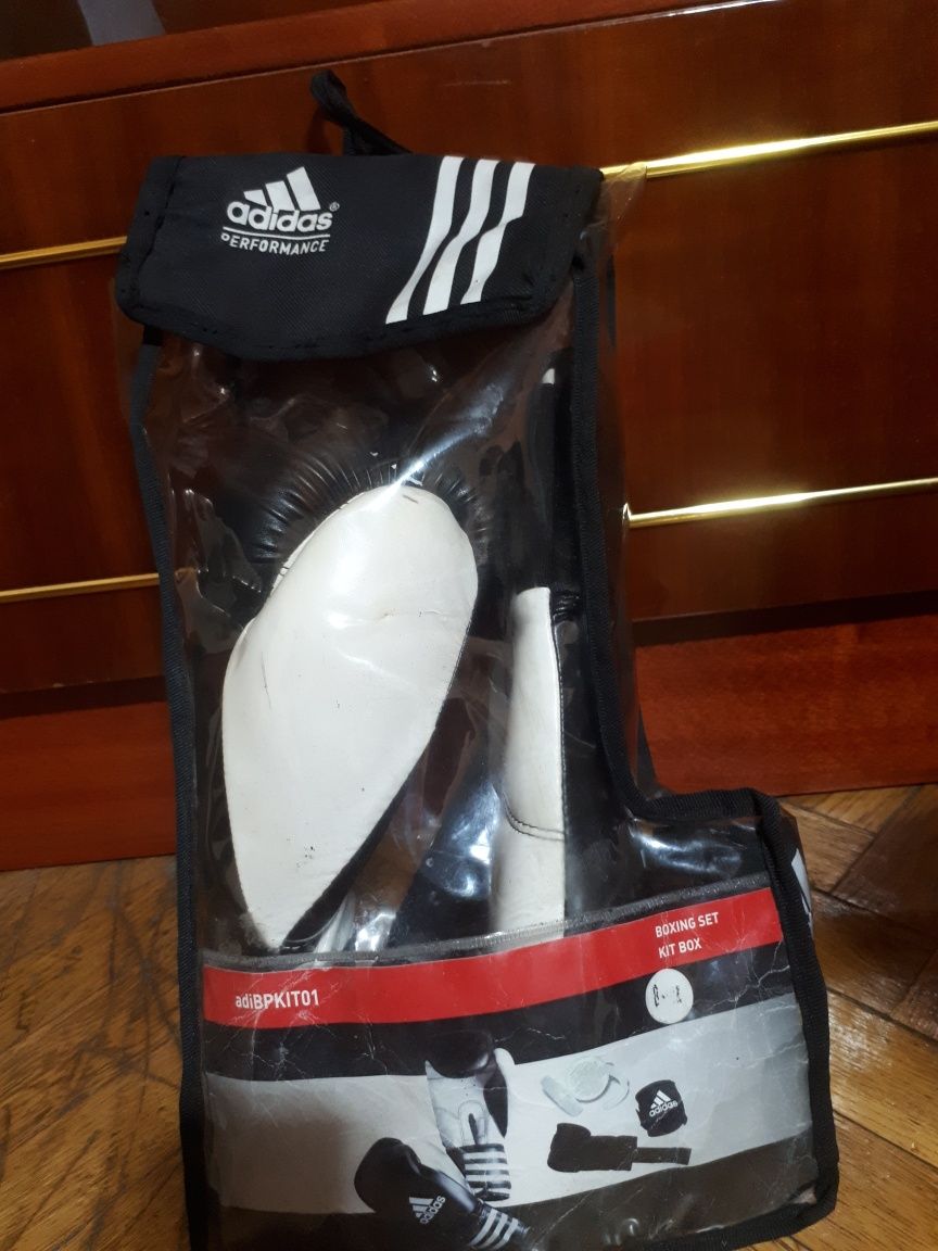 Manusi box kickbox Adidas, marime 8 OZ, SET fase proteza