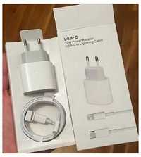 Incarcator fast charge iPhone set adaptor 20w si cablu incarcare