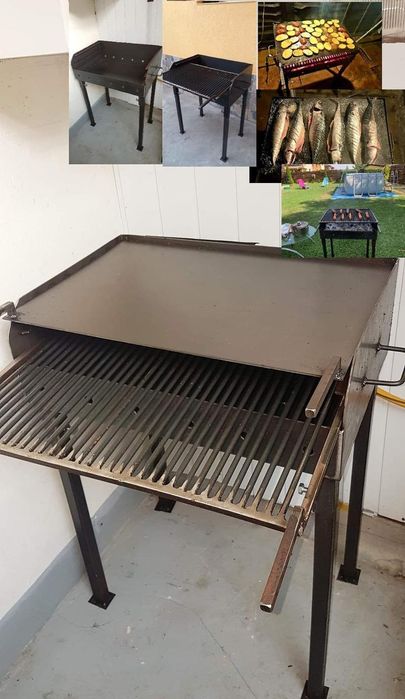 Gratar de gradina cu trei nivele si optional plita de copt legume ,etc