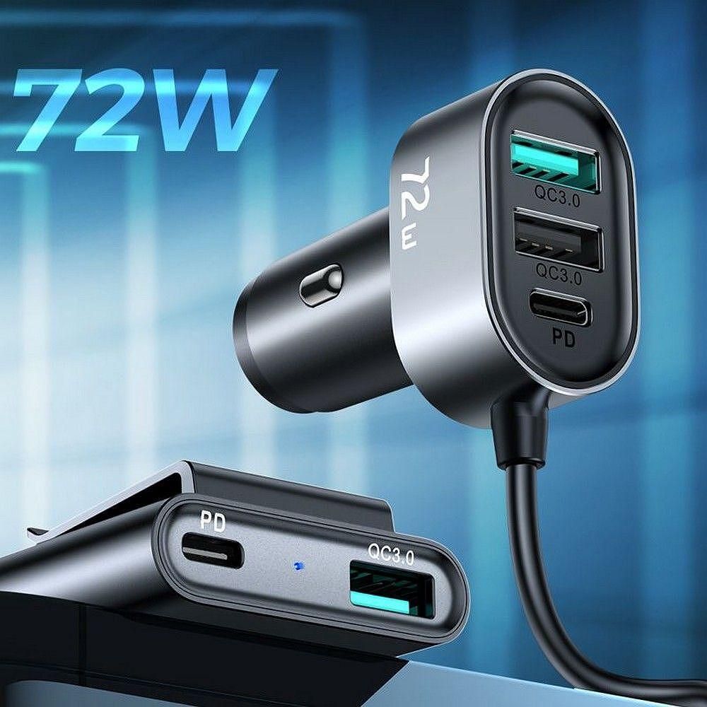 Разклонител за автомобил joyroom jr-cl05 / 5 port 72w