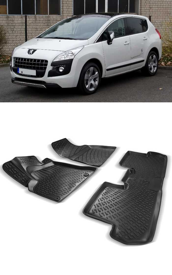 Гумени стелки RizLine съвместими с Peugeot 3008 08-16