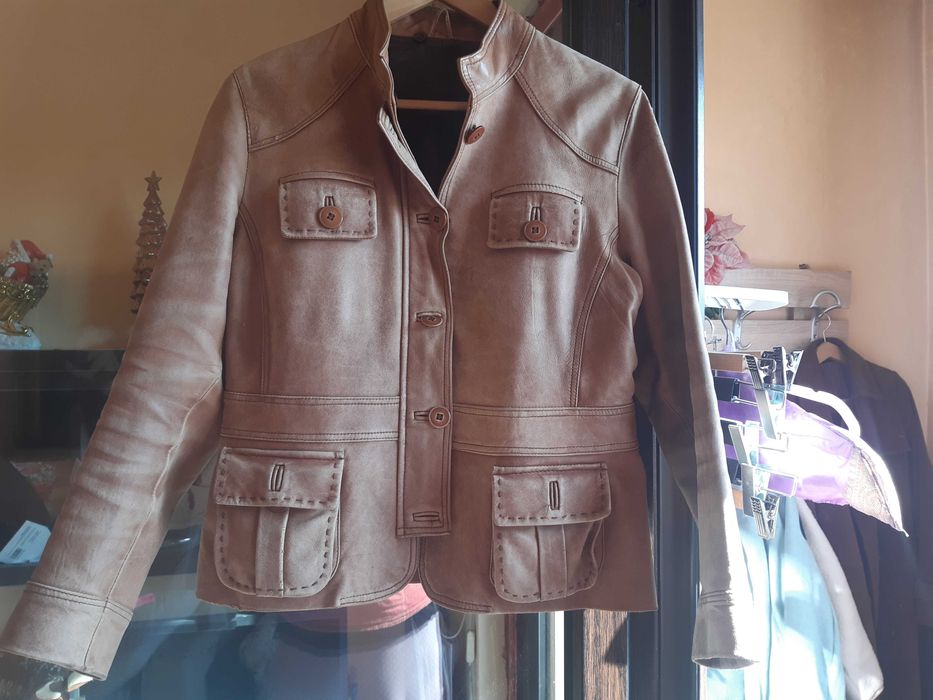 Дамско кожено яке телешкакожа