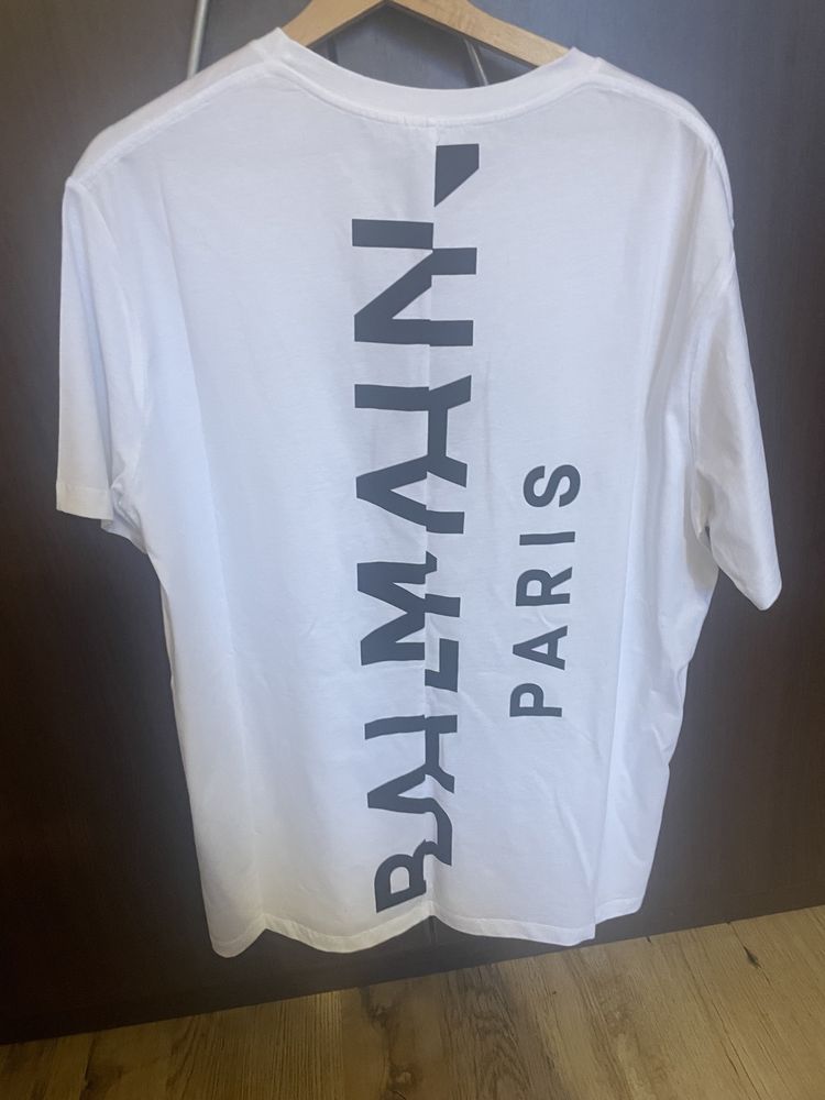 Balmain Oversized White Cotton Tshirt