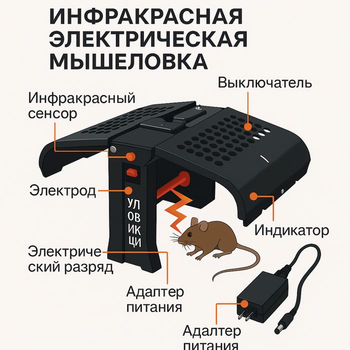 Инфакрасная Электрическая Мышеловка