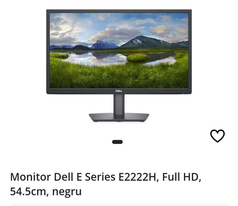 monitor Dell E series E2222H fullHD, 54'5cm. negru