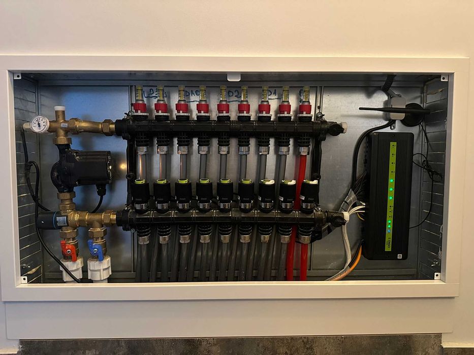 Automatizare incalzire in pardoseala Smart, aprx. 100 E/zona termica