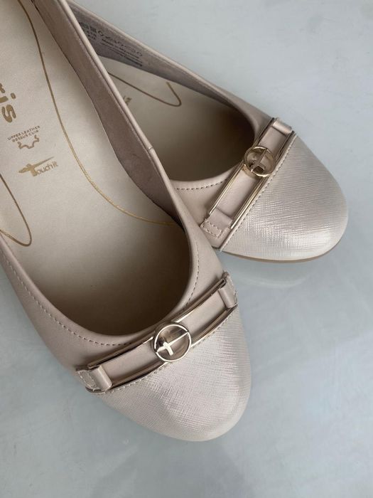 Кожанные балетки бренда Tamaris Германия38р.