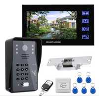 LCD видео домофонна система/външна камера, ел. заключваща брава