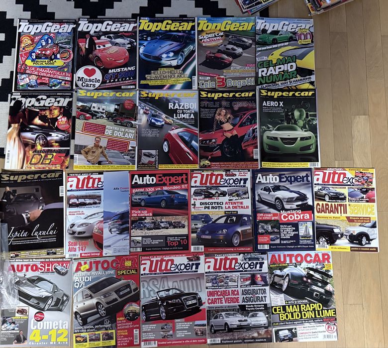 Lot 40 reviste auto anii 2000 (supercar, top gear, AMS, etc)