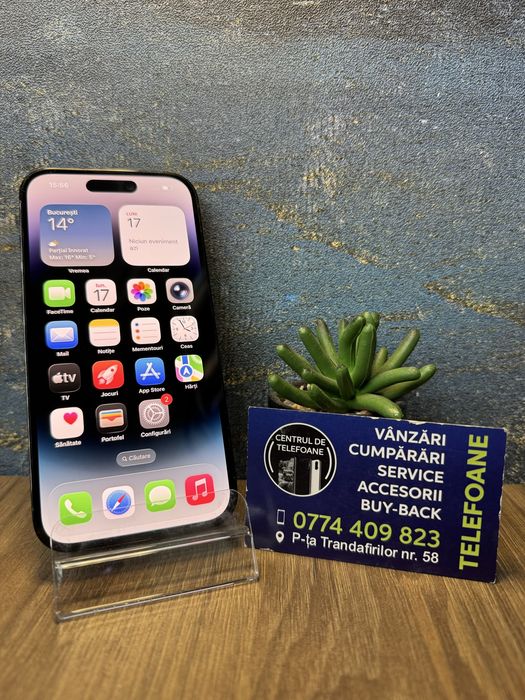 Iphone 14 Pro/128Gb/Garantie 2Ani Centrul de Telefoane/Rate
