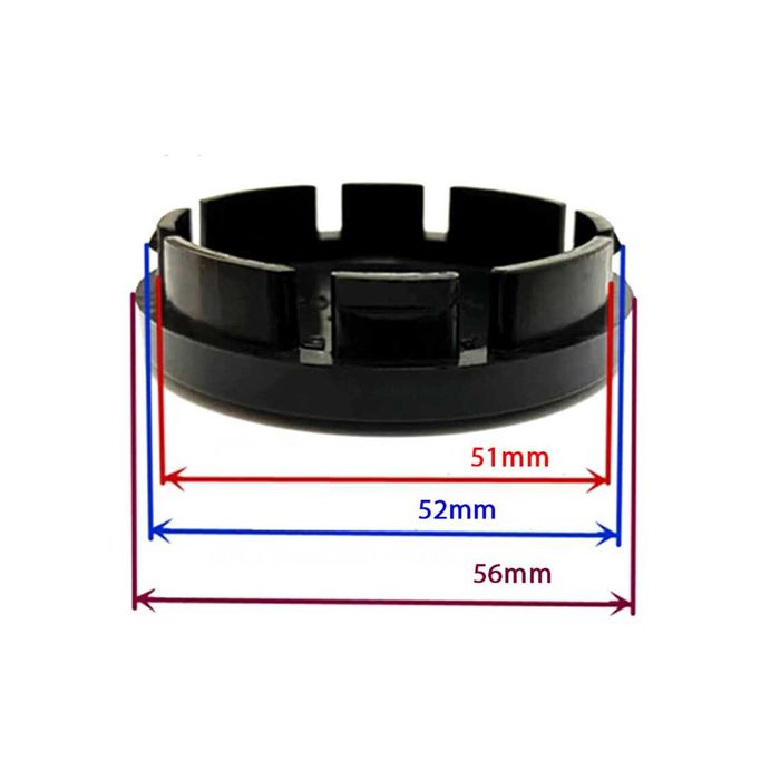 капачки за джанти Шкода Skoda 58mm комплект зелено черно хром