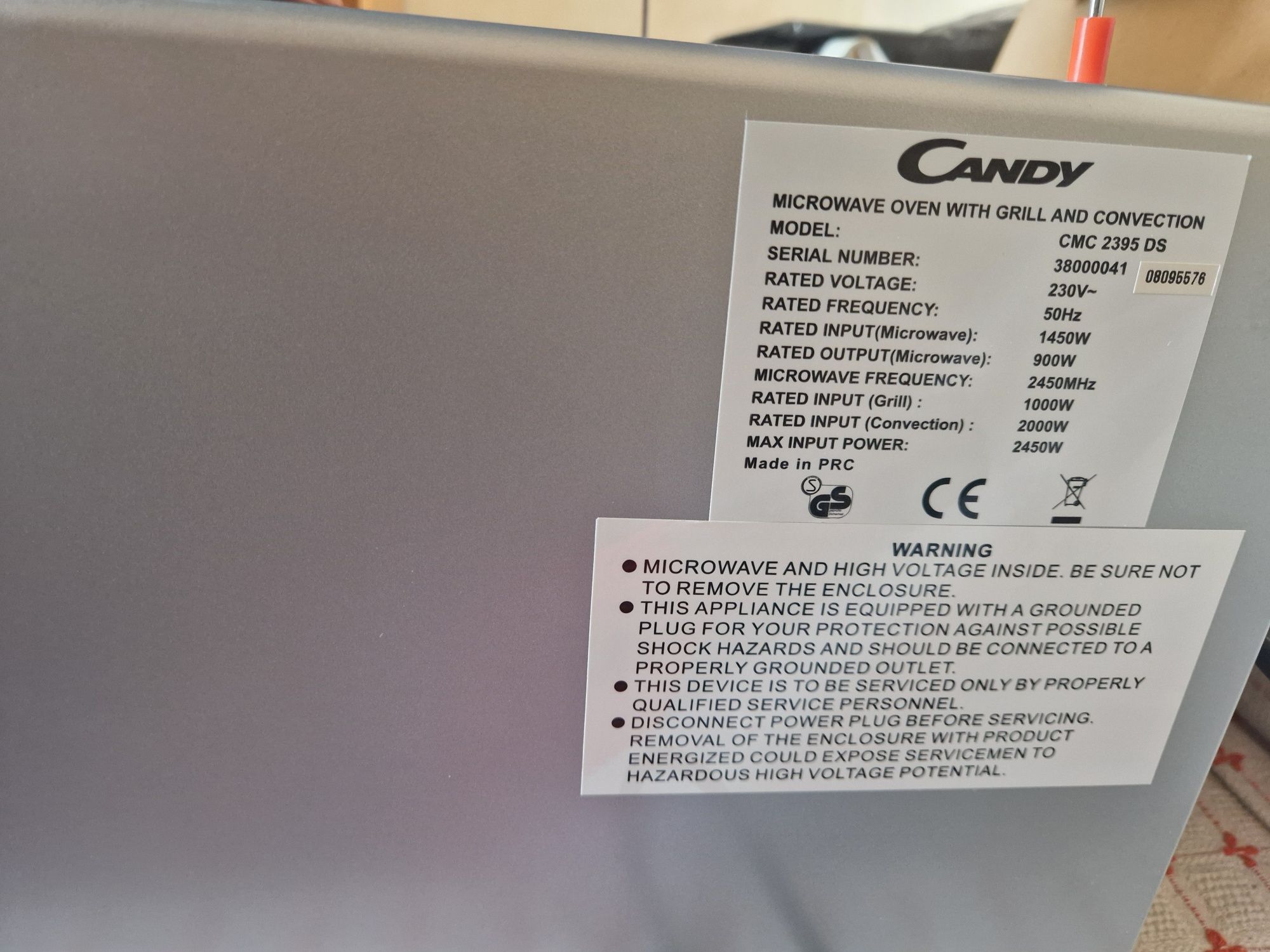 Candy cmc 2395 ds