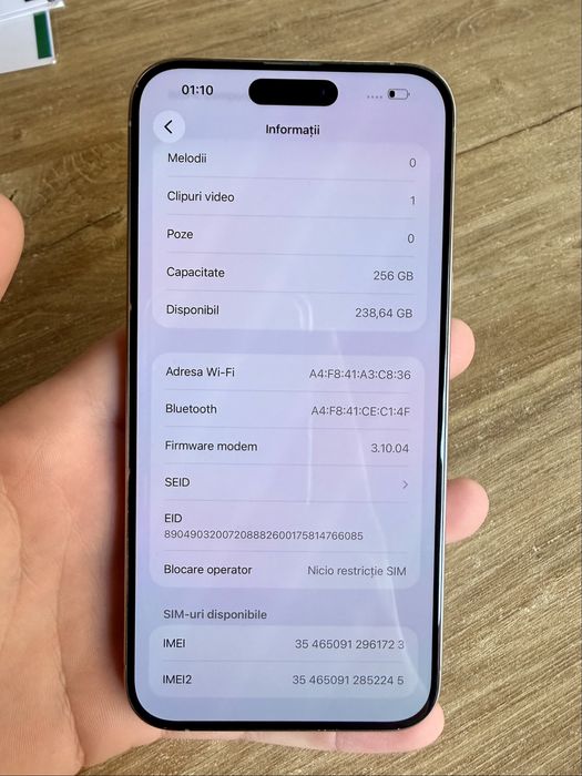 iPhone 15 Pro Max Natural Titanium 256GB