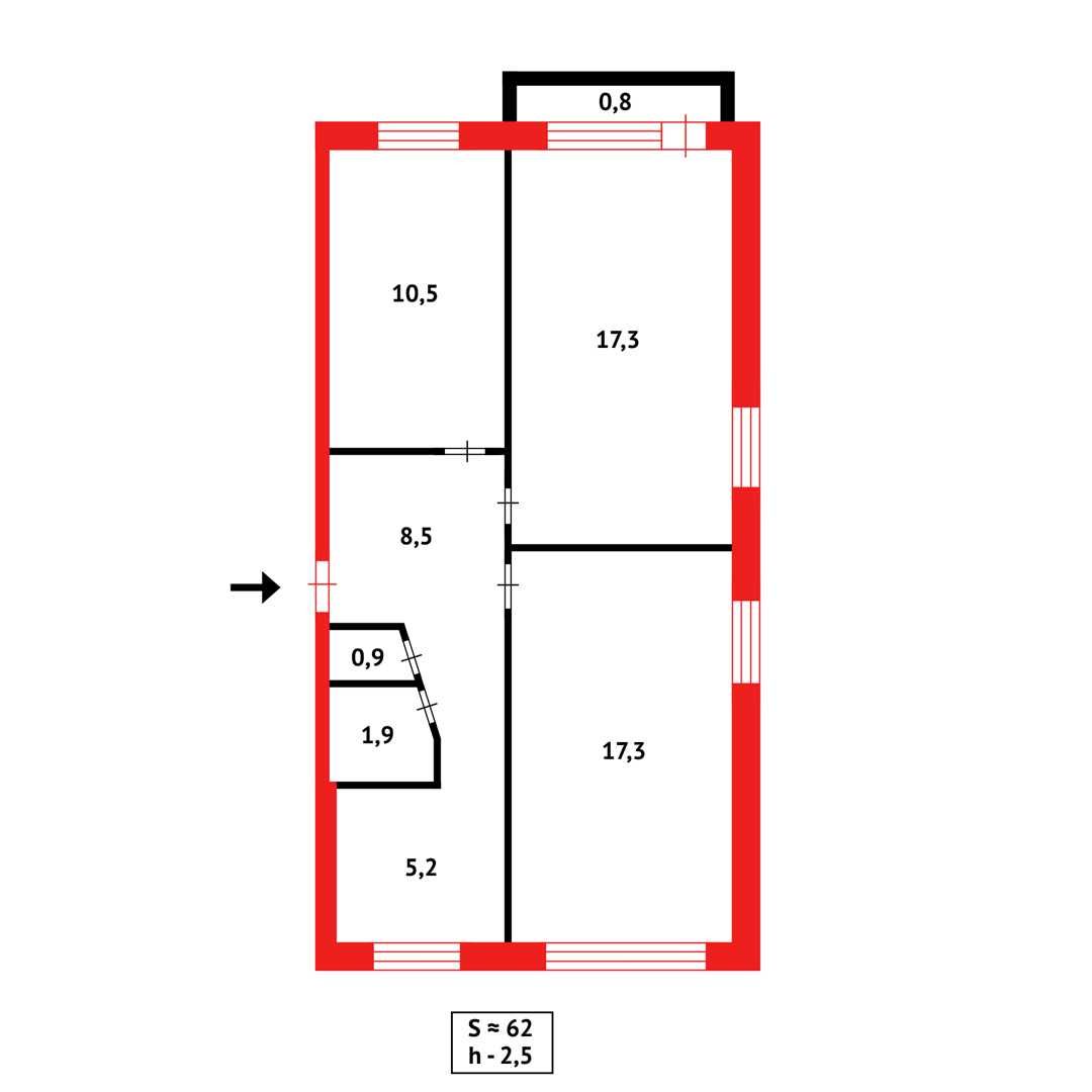 продам 3х комн в 6мкр 62кв.м/ПОМОЩЬ В ИПОТЕКЕ