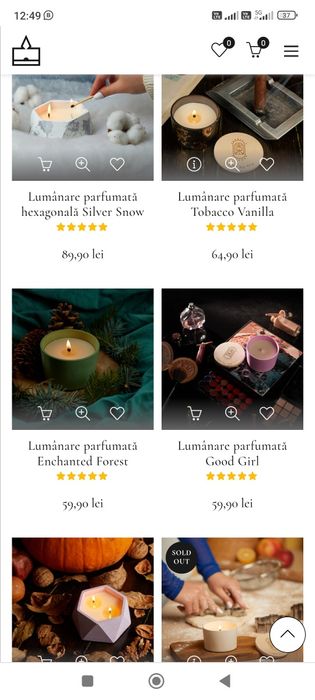 Vand afacere lumanari parfumate