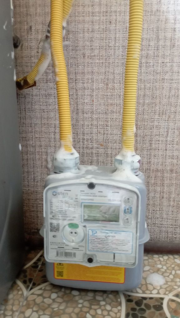 Газ счётчик установка