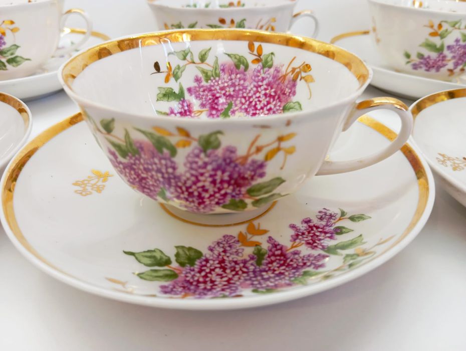 Руски порцелан. Люляк. Дулево