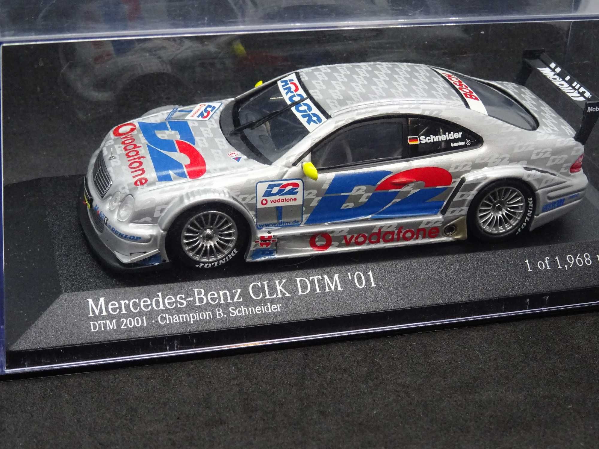 Macheta Mercedes CLK DTM 2001 Schneider Minichamps 1:43