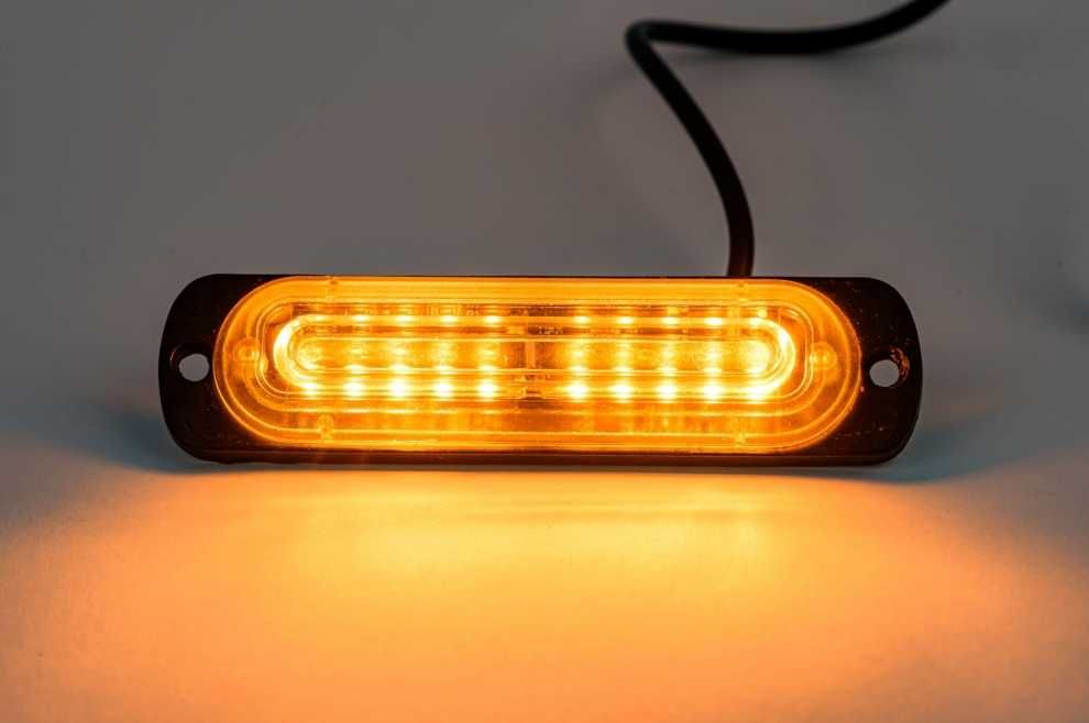 10 LED Аварийна Лампа За Пътна Помощ , Жълта Блиц Мигаща Светлина 12V