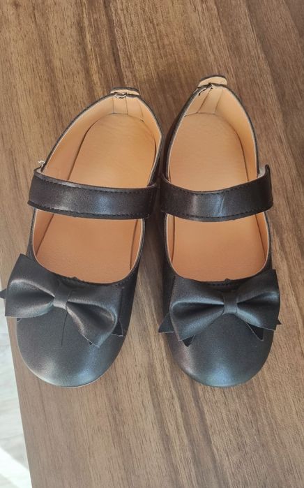 Pantofi negri cu scai fetita 29-30