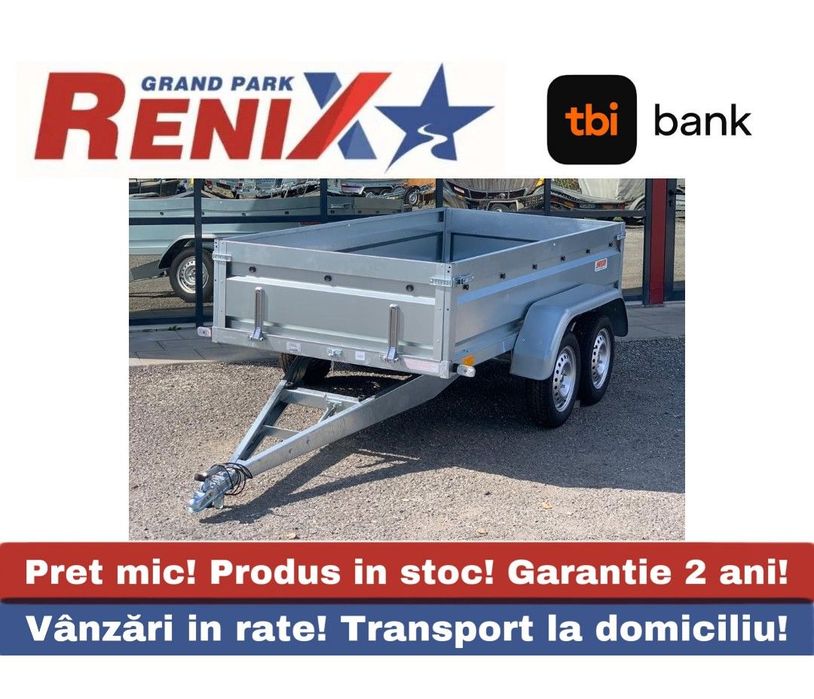 Neptun PRO 236/129/45 Remorca basculabila/remorca 2 axe/remorca 750kg/ PRO 236/129/45