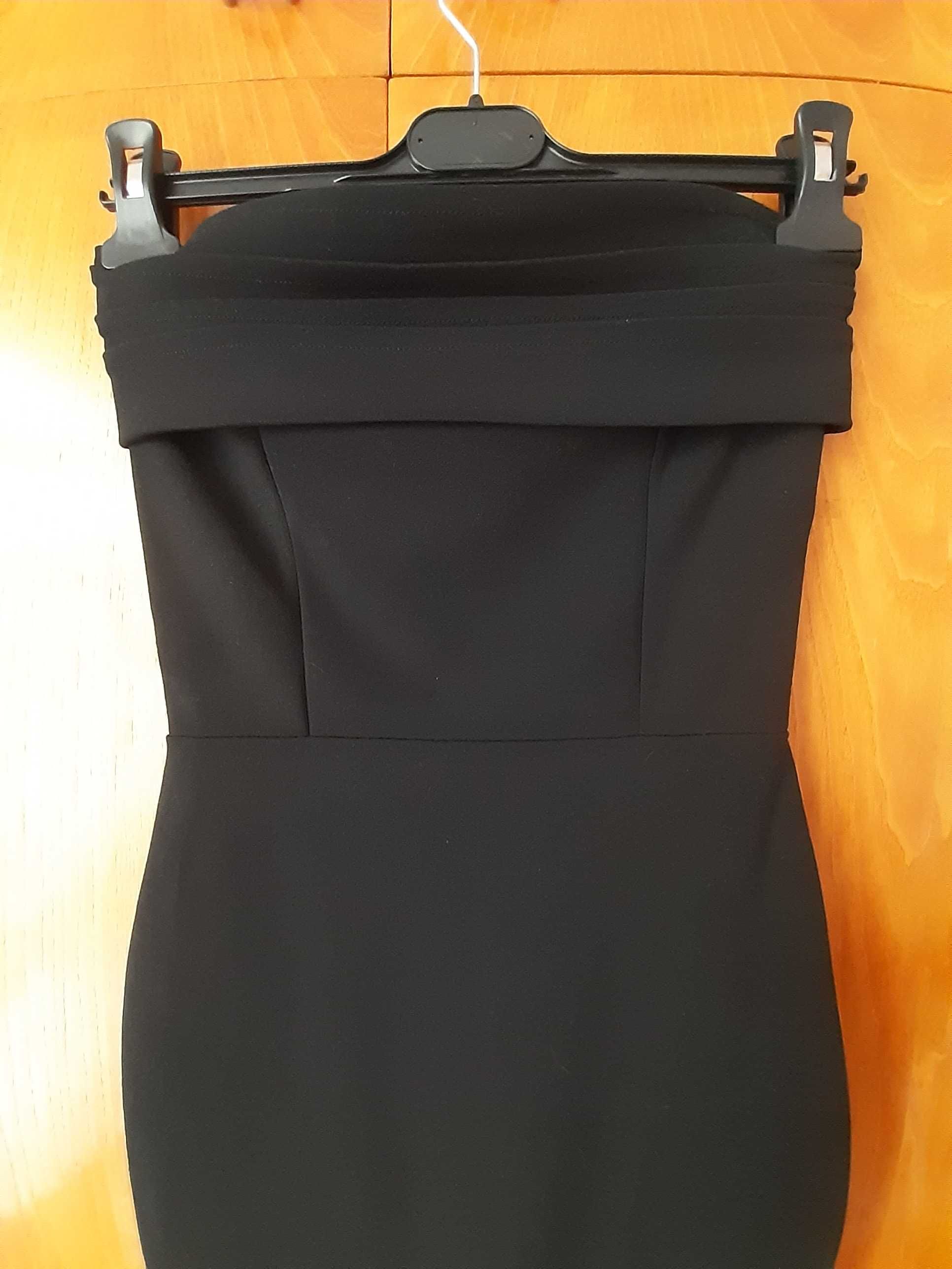 Нова черна вталена рокля ХС