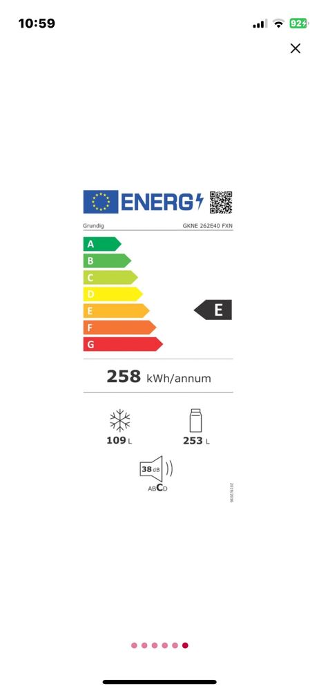 Combina frigirifica Grundig- vechime 2 ani